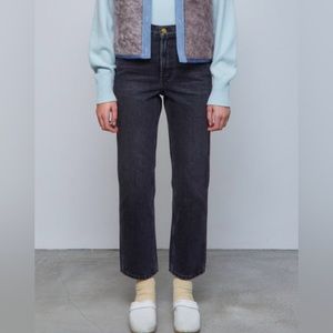 B Sides Jeans Louis High Slim Stil Black - 30